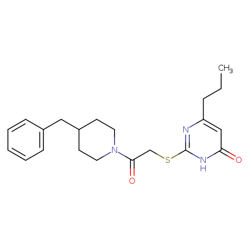 2-{[2-(4-benzylpiperidin-1-yl)-2-oxoethyl]sulfanyl}-6-propyl-3,4-dihydropyrimidin-4-one