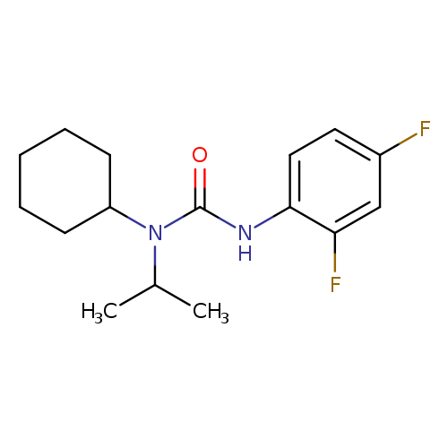 1-cyclohexyl-3-(2,4-difluorophenyl)-1-(propan-2-yl)urea