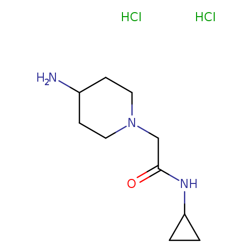 2-(4-Aminopiperidin-1-yl)-N-cyclopropylacetamide dihydrochloride
