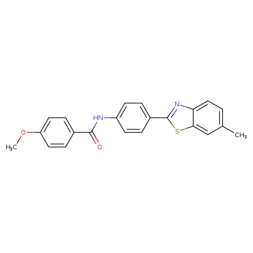 4-methoxy-N-[4-(6-methyl-1,3-benzothiazol-2-yl)phenyl]benzamide