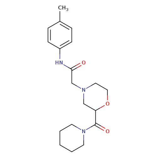 N-(4-methylphenyl)-2-[2-(piperidine-1-carbonyl)morpholin-4-yl]acetamide