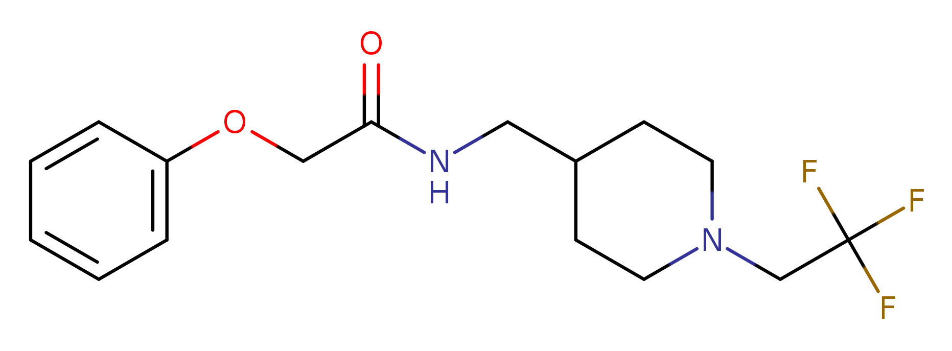 2-phenoxy-N-{[1-(2,2,2-trifluoroethyl)piperidin-4-yl]methyl}acetamide