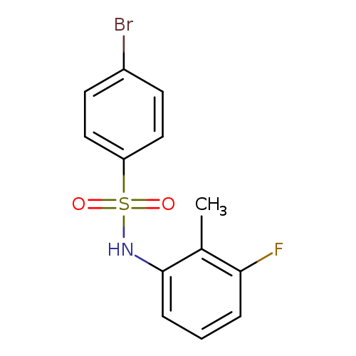 4-bromo-N-(3-fluoro-2-methylphenyl)benzenesulfonamide