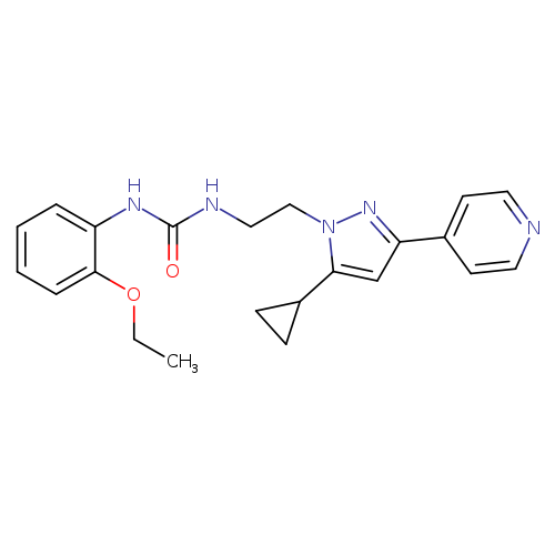 3-{2-[5-cyclopropyl-3-(pyridin-4-yl)-1H-pyrazol-1-yl]ethyl}-1-(2-ethoxyphenyl)urea