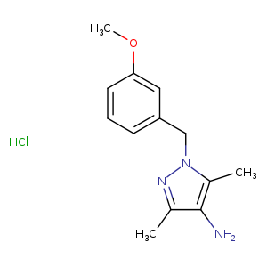 1-[(3-methoxyphenyl)methyl]-3,5-dimethyl-1H-pyrazol-4-amine hydrochloride