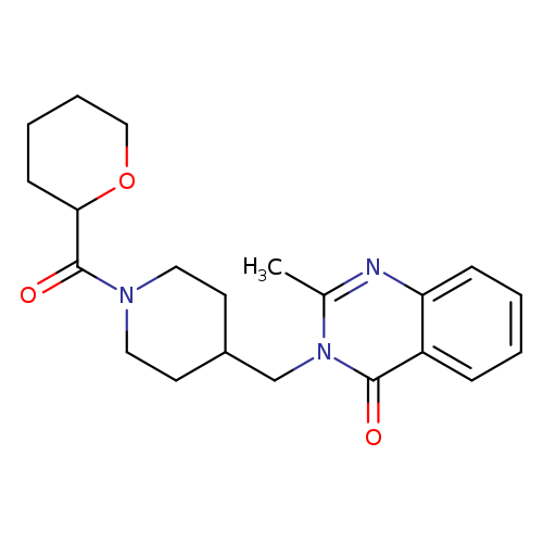 2-methyl-3-{[1-(oxane-2-carbonyl)piperidin-4-yl]methyl}-3,4-dihydroquinazolin-4-one
