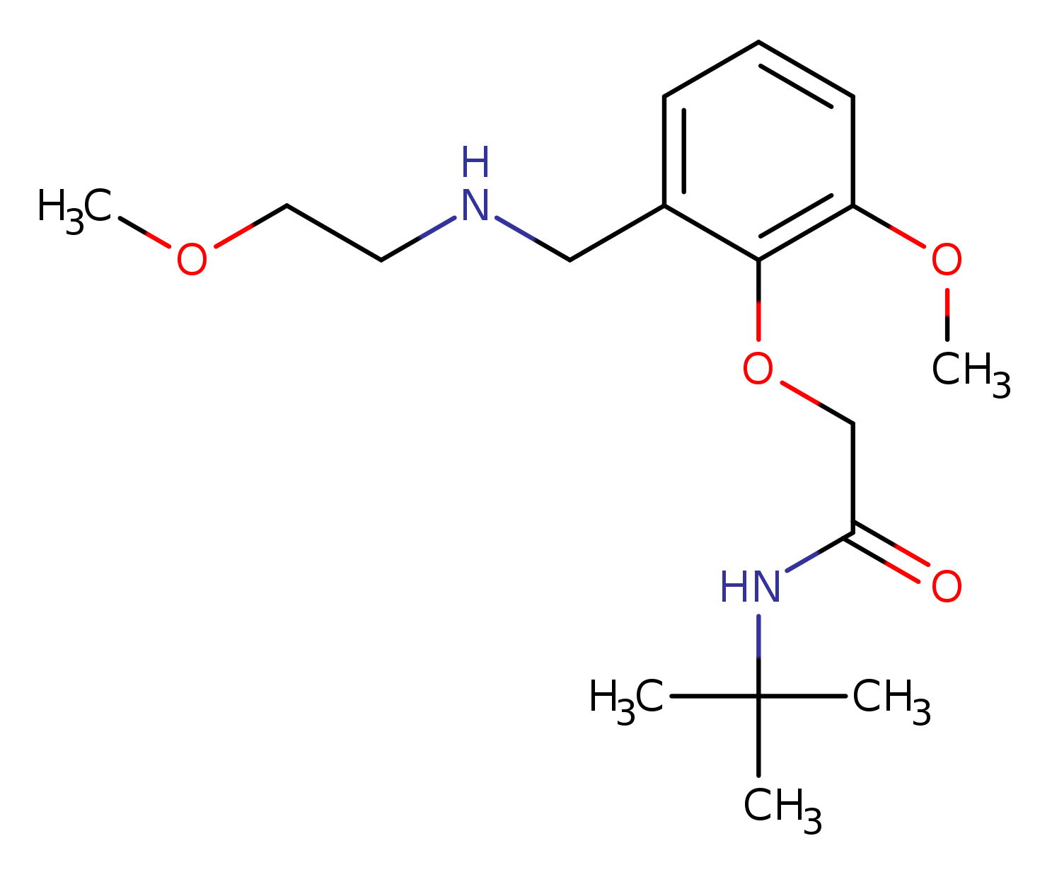 N-(tert-butyl)-2-(2-methoxy-6-{[(2-methoxyethyl)amino]methyl}phenoxy)acetamide