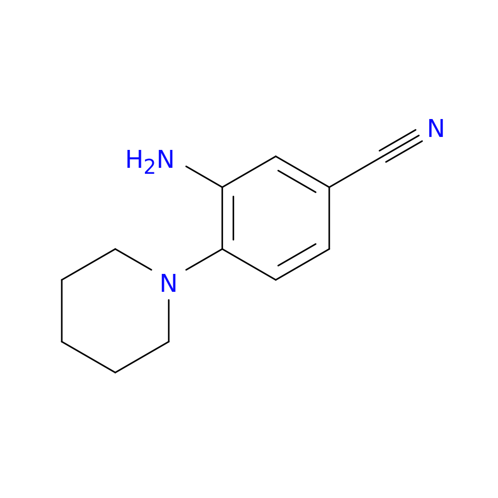 3-Amino-4-(piperidin-1-yl)benzonitrile