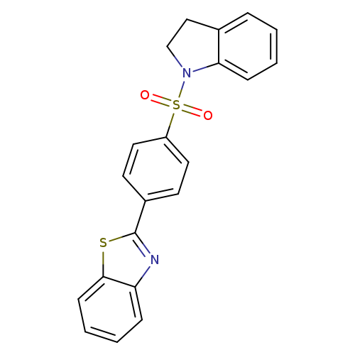 2-[4-(2,3-dihydro-1H-indole-1-sulfonyl)phenyl]-1,3-benzothiazole