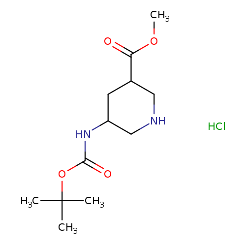 methyl 5-(tert-butoxycarbonylamino)piperidine-3-carboxylate hydrochloride