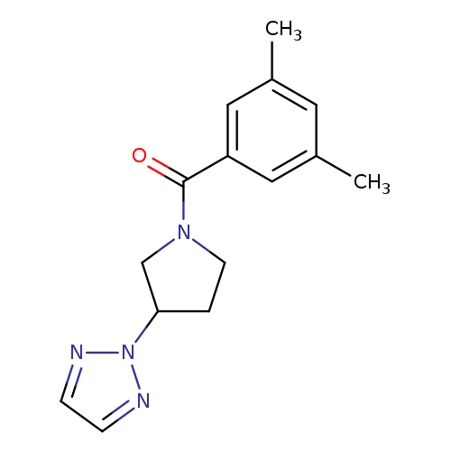 2-[1-(3,5-dimethylbenzoyl)pyrrolidin-3-yl]-2H-1,2,3-triazole