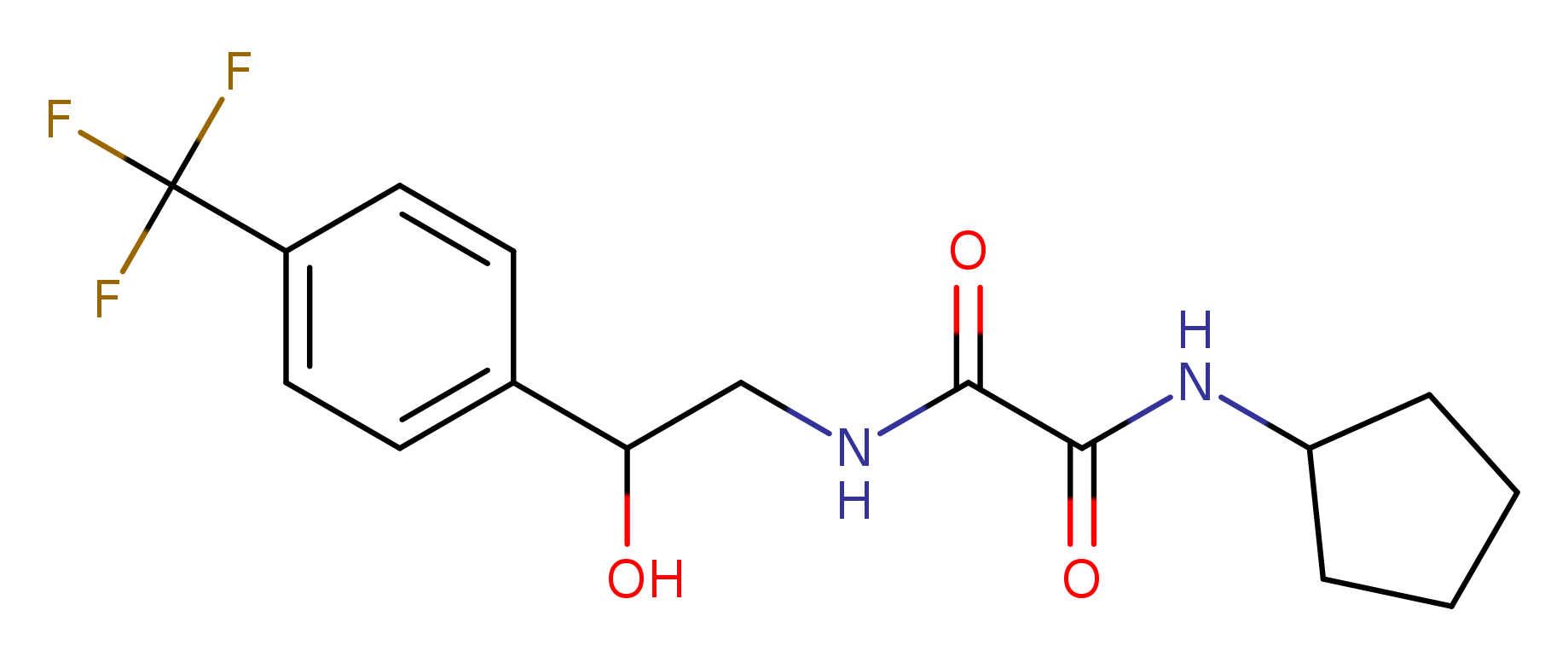 N-cyclopentyl-N'-{2-hydroxy-2-[4-(trifluoromethyl)phenyl]ethyl}ethanediamide