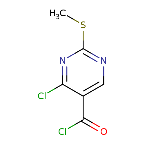 5-Pyrimidinecarbonyl chloride， 4-chloro-2-(methylthio)-