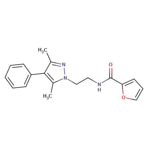 N-[2-(3,5-dimethyl-4-phenyl-1H-pyrazol-1-yl)ethyl]furan-2-carboxamide