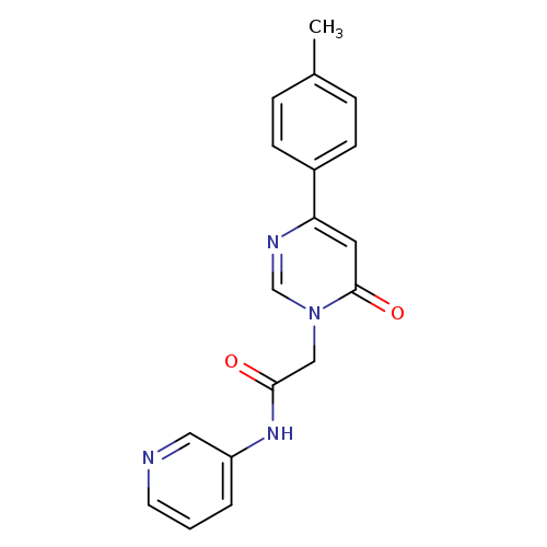 2-[4-(4-methylphenyl)-6-oxo-1,6-dihydropyrimidin-1-yl]-N-(pyridin-3-yl)acetamide
