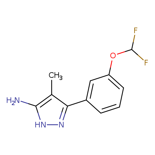 3-[3-(difluoromethoxy)phenyl]-4-methyl-1H-pyrazol-5-amine