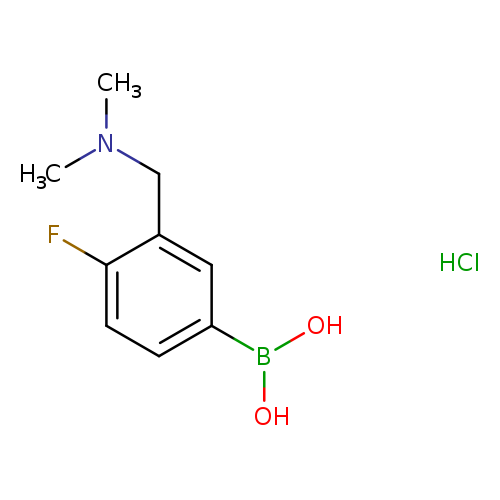 {3-[(dimethylamino)methyl]-4-fluorophenyl}boronic acid hydrochloride