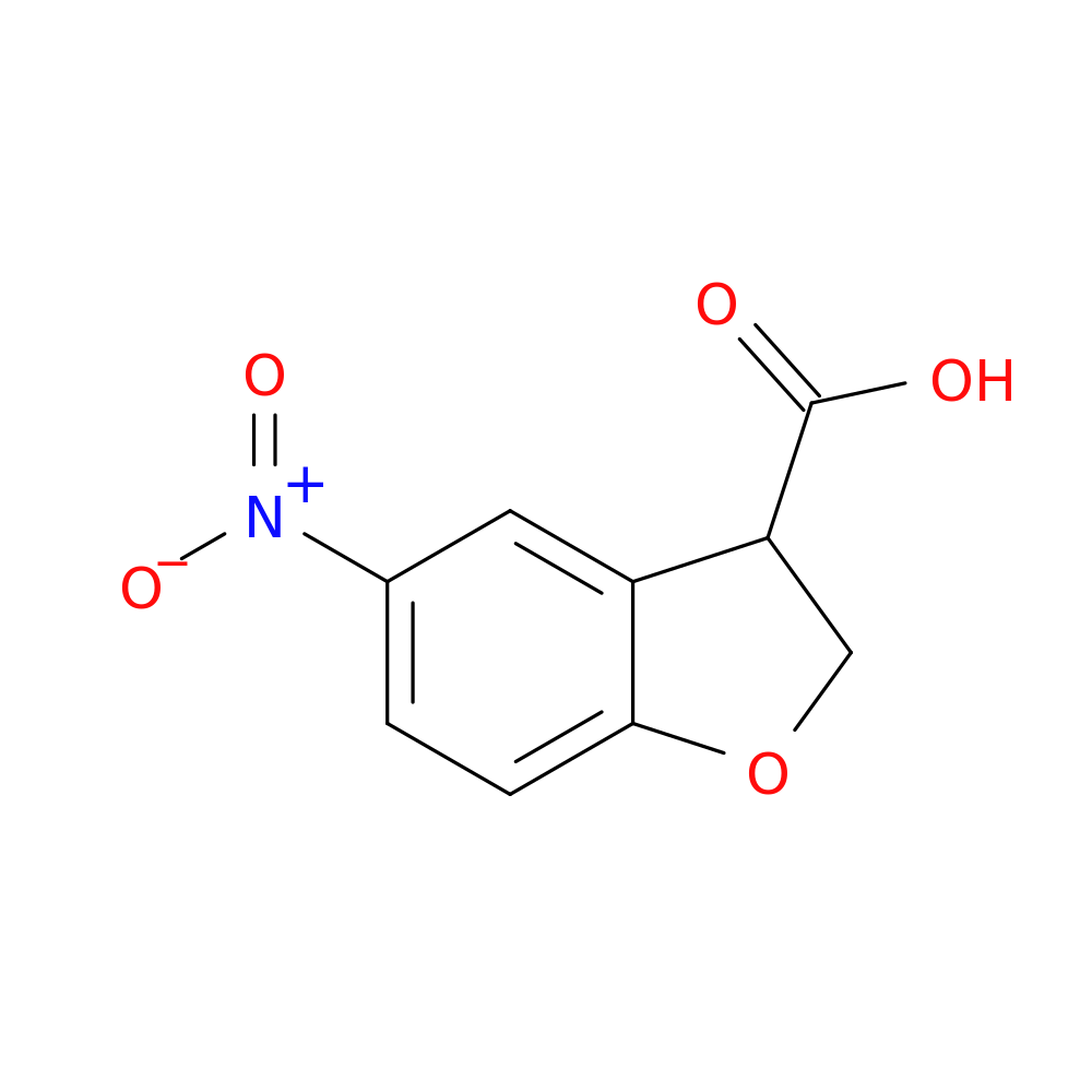 5-nitro-2,3-dihydro-1-benzofuran-3-carboxylic acid