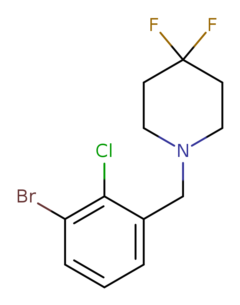 1-(3-Bromo-2-chloro-benzyl)-4,4-difluoro-piperidine