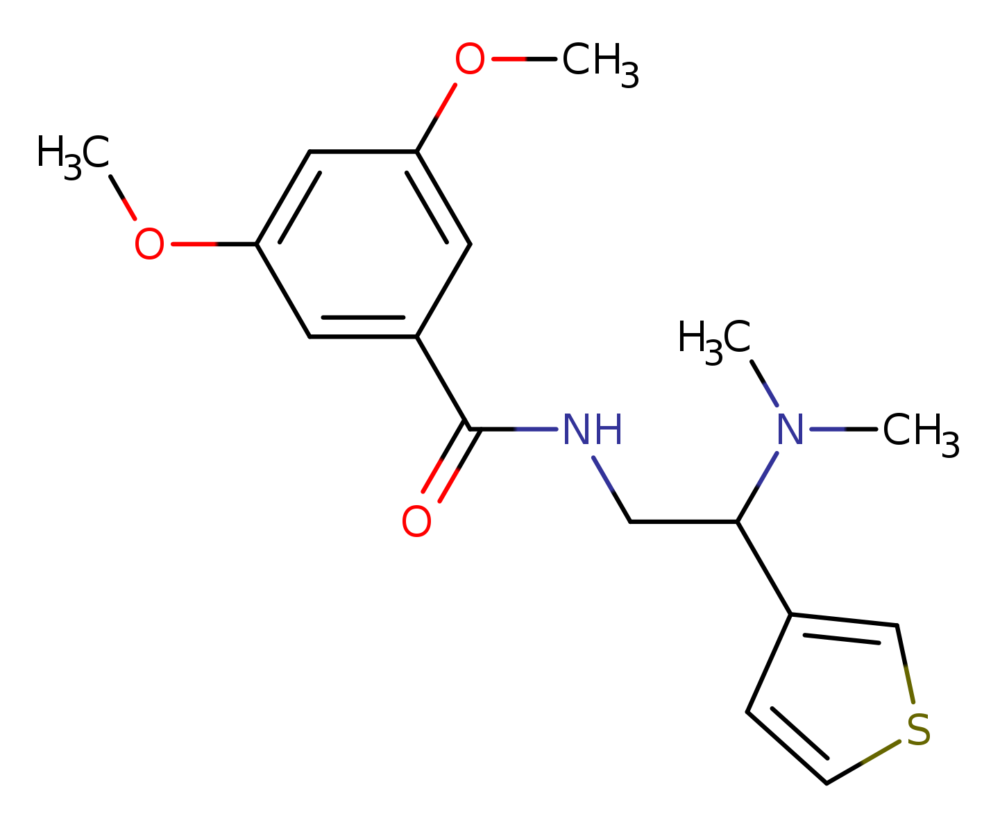 N-[2-(dimethylamino)-2-(thiophen-3-yl)ethyl]-3,5-dimethoxybenzamide