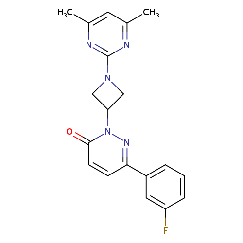 2-[1-(4,6-dimethylpyrimidin-2-yl)azetidin-3-yl]-6-(3-fluorophenyl)-2,3-dihydropyridazin-3-one