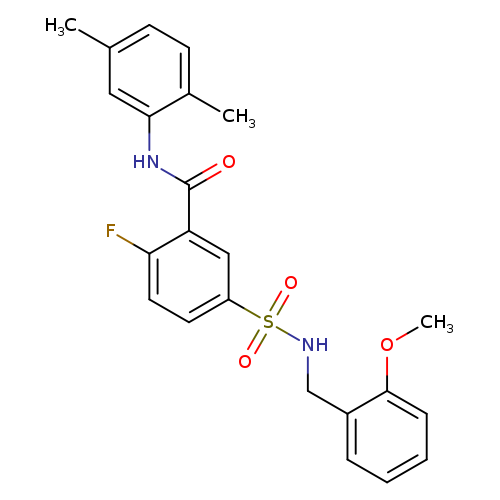 N-(2,5-dimethylphenyl)-2-fluoro-5-{[(2-methoxyphenyl)methyl]sulfamoyl}benzamide