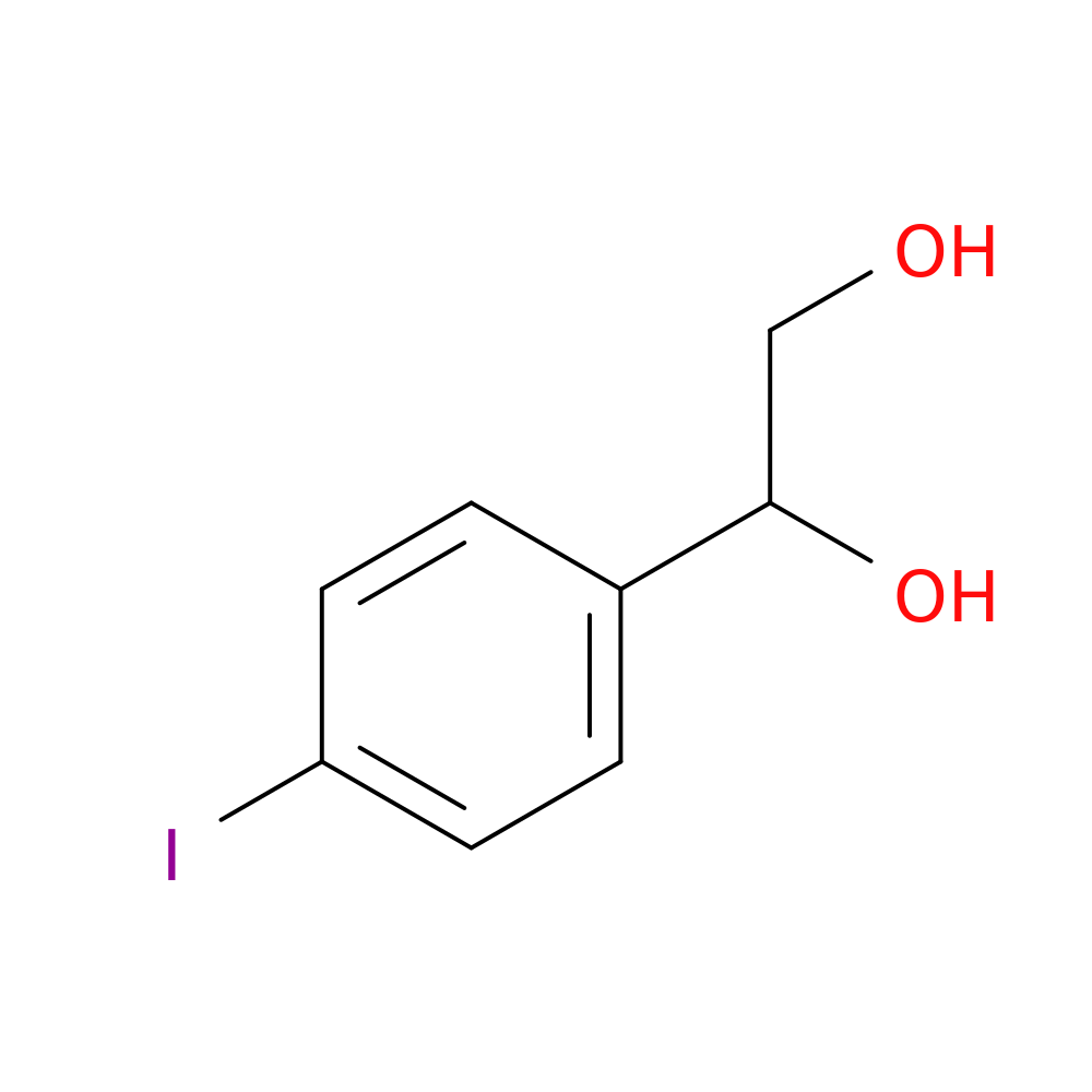 1-(4-iodophenyl)ethane-1,2-diol