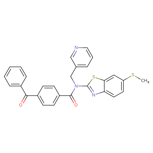 4-benzoyl-N-[6-(methylsulfanyl)-1,3-benzothiazol-2-yl]-N-[(pyridin-3-yl)methyl]benzamide