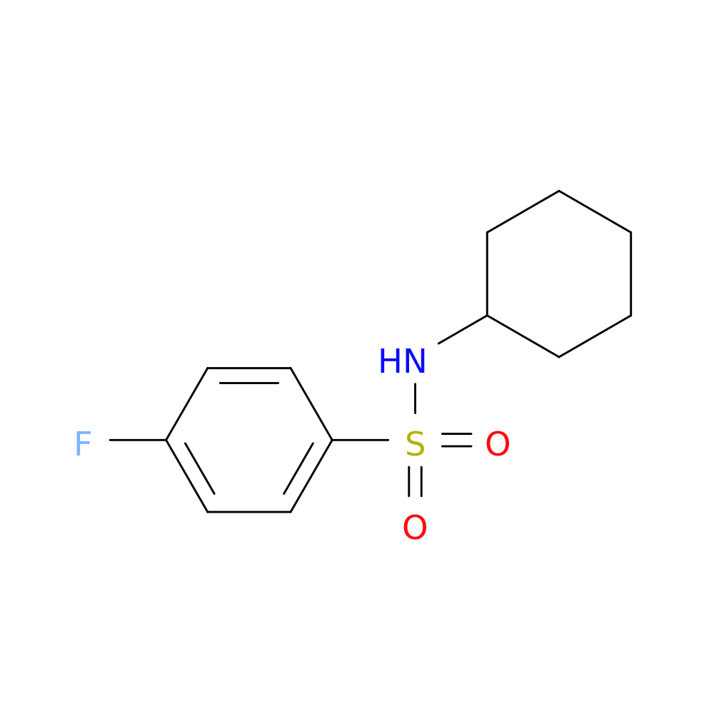 N-Cyclohexyl 4-fluorobenzenesulfonamide
