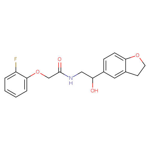 N-[2-(2,3-dihydro-1-benzofuran-5-yl)-2-hydroxyethyl]-2-(2-fluorophenoxy)acetamide