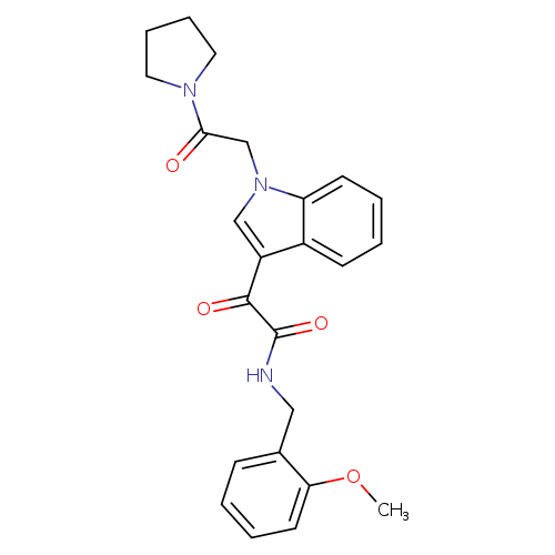 N-[(2-methoxyphenyl)methyl]-2-oxo-2-{1-[2-oxo-2-(pyrrolidin-1-yl)ethyl]-1H-indol-3-yl}acetamide