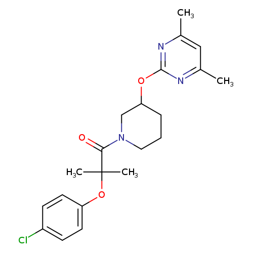 2-(4-chlorophenoxy)-1-{3-[(4,6-dimethylpyrimidin-2-yl)oxy]piperidin-1-yl}-2-methylpropan-1-one