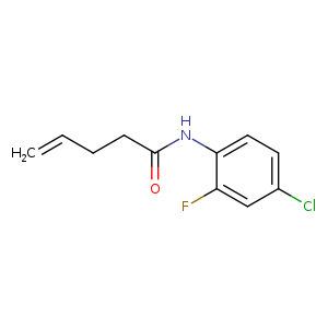 N-(4-chloro-2-fluorophenyl)pent-4-enamide
