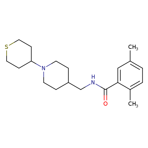 2,5-dimethyl-N-{[1-(thian-4-yl)piperidin-4-yl]methyl}benzamide