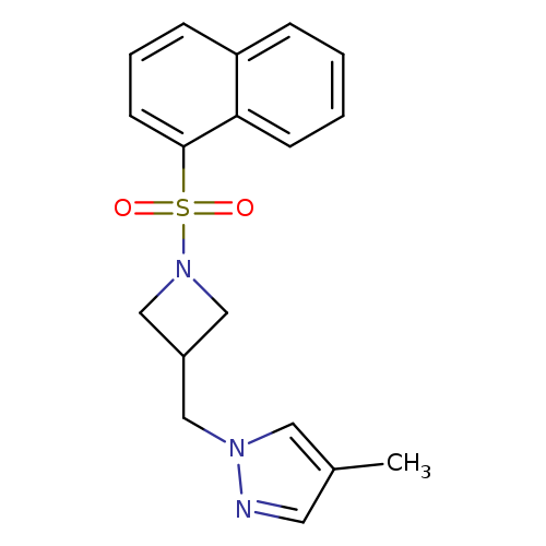 4-methyl-1-{[1-(naphthalene-1-sulfonyl)azetidin-3-yl]methyl}-1H-pyrazole