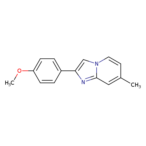 Imidazo[1,2-a]pyridine, 2-(4-methoxyphenyl)-7-methyl-