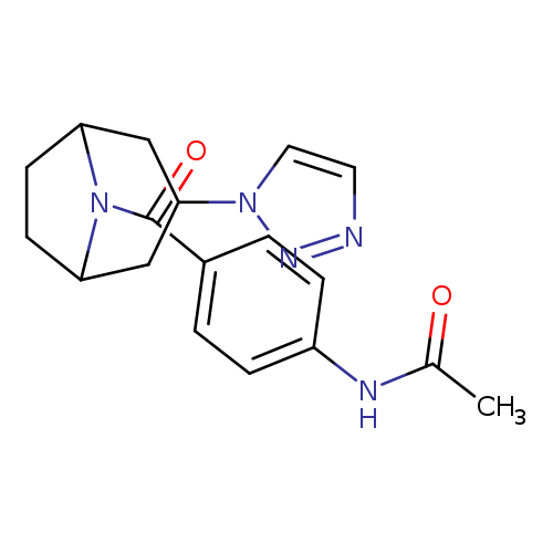 N-{4-[3-(1H-1,2,3-triazol-1-yl)-8-azabicyclo[3.2.1]octane-8-carbonyl]phenyl}acetamide