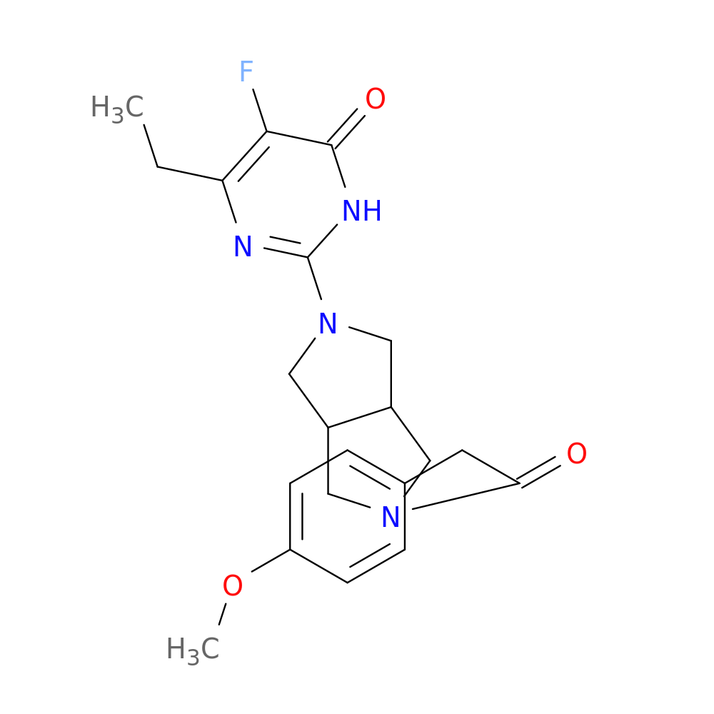 6-ethyl-5-fluoro-2-{5-[2-(4-methoxyphenyl)acetyl]-octahydropyrrolo[3,4-c]pyrrol-2-yl}-3,4-dihydropyrimidin-4-one