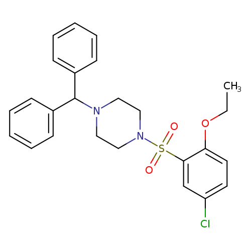 1-(5-chloro-2-ethoxybenzenesulfonyl)-4-(diphenylmethyl)piperazine