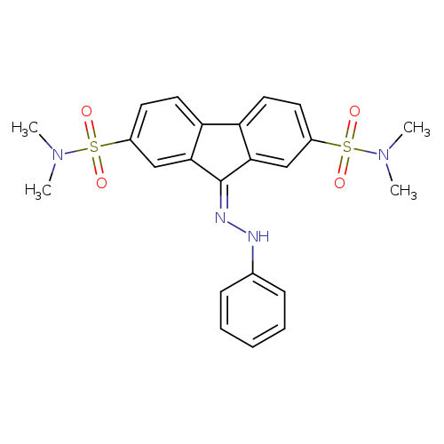 N2,N2,N7,N7-tetramethyl-9-(2-phenylhydrazin-1-ylidene)-9H-fluorene-2,7-disulfonamide