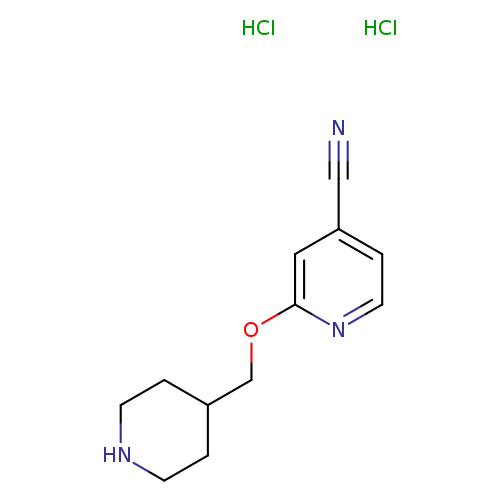 2-[(piperidin-4-yl)methoxy]pyridine-4-carbonitrile dihydrochloride