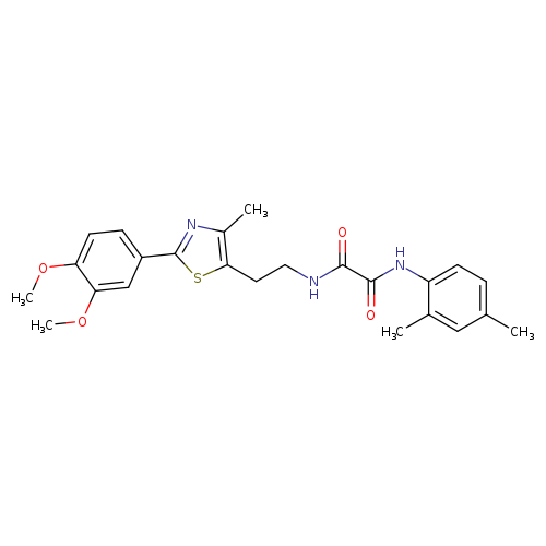 N-{2-[2-(3,4-dimethoxyphenyl)-4-methyl-1,3-thiazol-5-yl]ethyl}-N'-(2,4-dimethylphenyl)ethanediamide