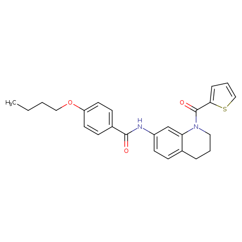 4-butoxy-N-[1-(thiophene-2-carbonyl)-1,2,3,4-tetrahydroquinolin-7-yl]benzamide