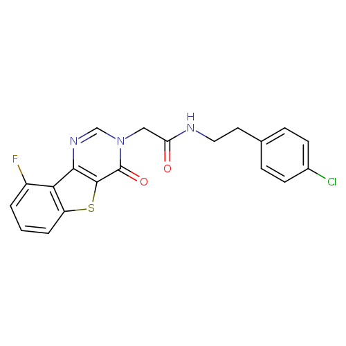 N-[2-(4-chlorophenyl)ethyl]-2-{13-fluoro-6-oxo-8-thia-3,5-diazatricyclo[7.4.0.0^{2,7}]trideca-1(13),2(7),3,9,11-pentaen-5-yl}acetamide