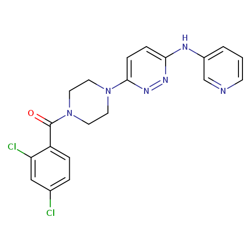 6-[4-(2,4-dichlorobenzoyl)piperazin-1-yl]-N-(pyridin-3-yl)pyridazin-3-amine
