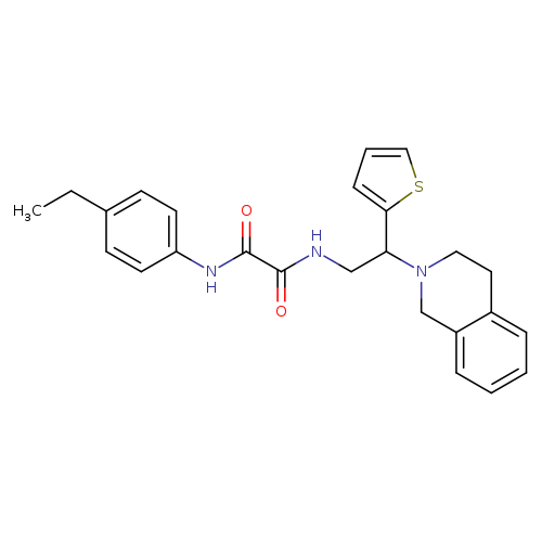 N'-(4-ethylphenyl)-N-[2-(1,2,3,4-tetrahydroisoquinolin-2-yl)-2-(thiophen-2-yl)ethyl]ethanediamide