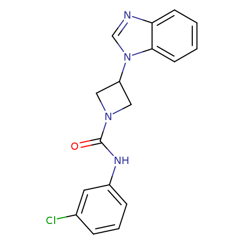 3-(1H-1,3-benzodiazol-1-yl)-N-(3-chlorophenyl)azetidine-1-carboxamide