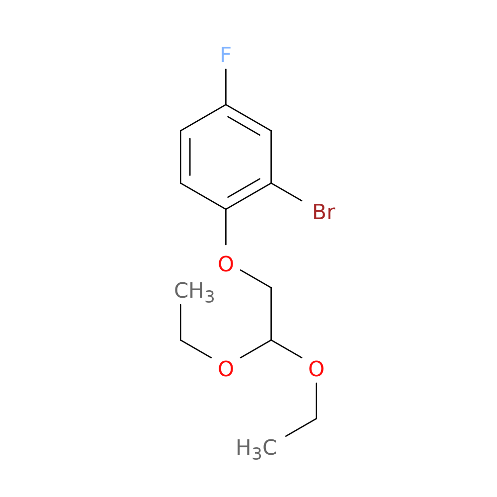 2-Bromo-1-(2,2-diethoxyethoxy)-4-fluorobenzene