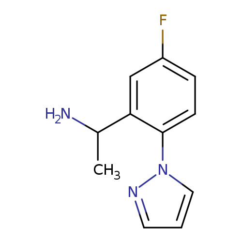 1-[5-Fluoro-2-(1h-pyrazol-1-yl)phenyl]ethan-1-amine
