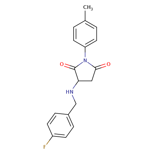 3-[(4-fluorobenzyl)amino]-1-(4-methylphenyl)-2,5-pyrrolidinedione
